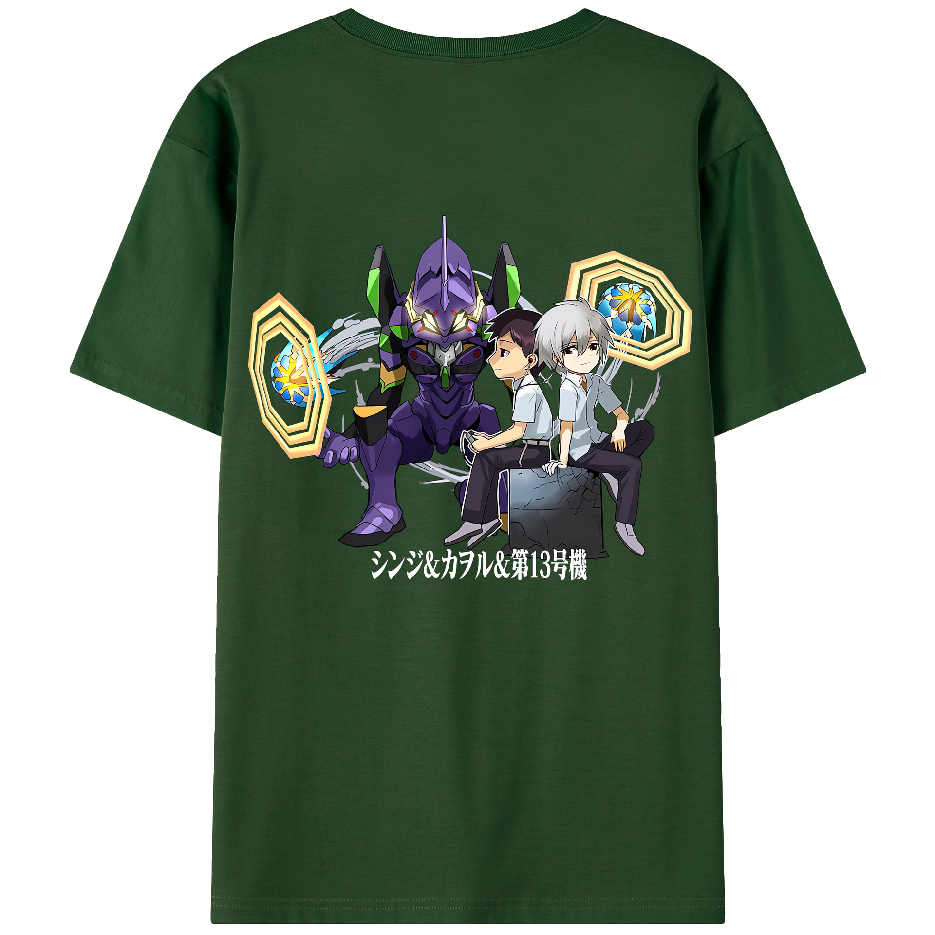 （画像用） EVA 新世紀エヴァンゲリオン 綿100％半袖Tシャツ（背面プリント）